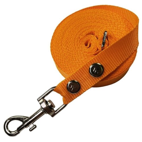 Поводок для собак регулируемый нейлоновый 5 м / 2.5 м / 3 м / 3.5 м / 4 м / 4.5 метра оранжевый (до 35 кг) регулируемый собачий поводок collarl прочный мягкий симпатичный креативный дизайнерский поводок в виде арбуза