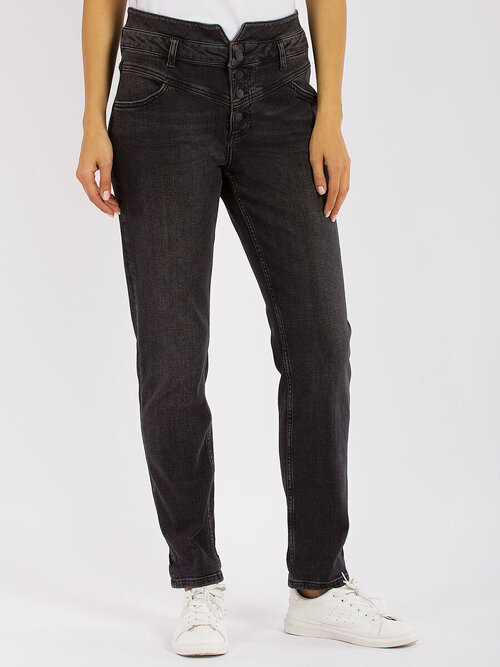 Джинсы  Pantamo Jeans, завышенная посадка, стрейч, размер 29, серый