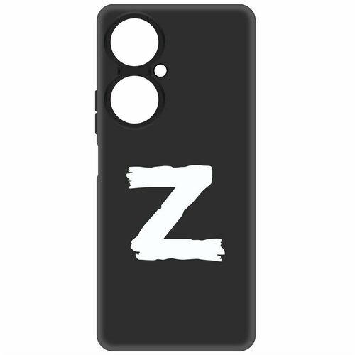 Чехол-накладка Krutoff Soft Case Z для Huawei Nova 11i черный чехол накладка krutoff soft case взгляд для huawei nova 11i черный