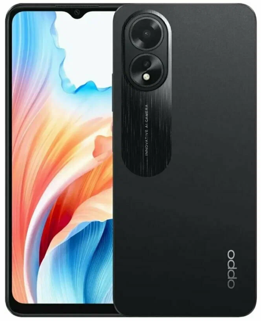 Смартфон OPPO A18 4/128 ГБ, Dual nano SIM, черный