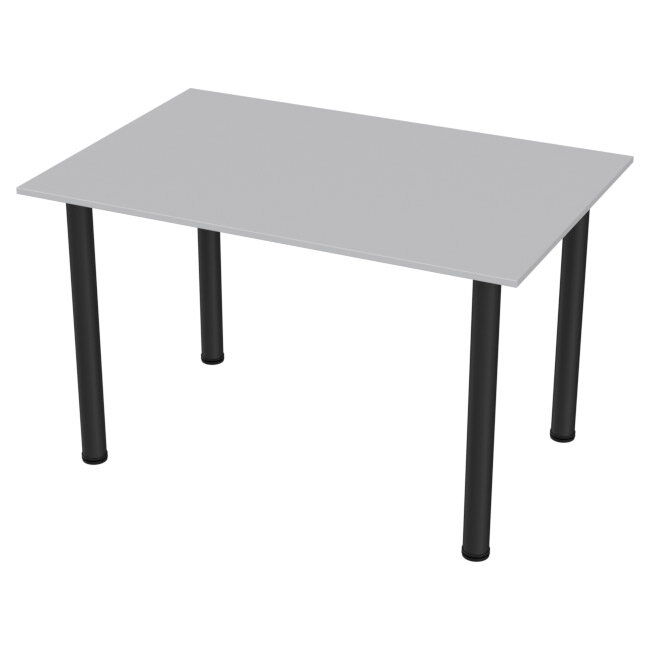 фото Стол Меб-фф Стол обеденный на металлокаркасе СХ-17 Серый опора черная 120/80/74