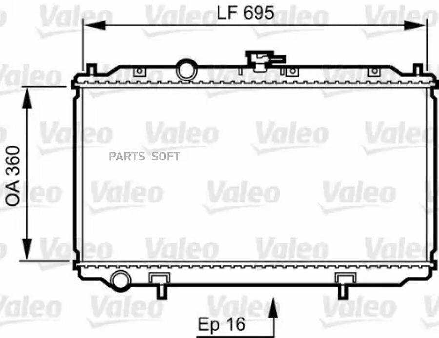 VALEO 734736 Радиатор основной