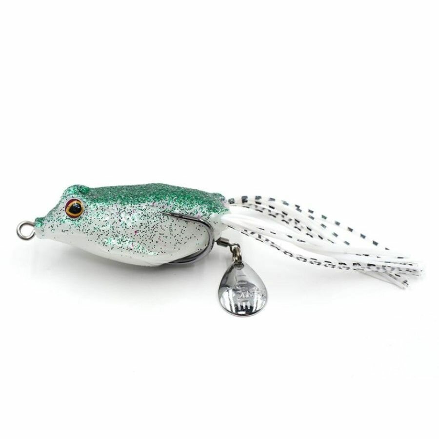 Лягушка для рыбалки незацепляйка Namazu FROG с лепестком, 55 мм, 10 г, цвет 03, крючок-двойник YR Hooks (BN) #1