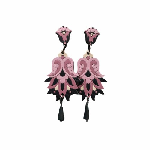 Серьги OKPODOLINS, розовый