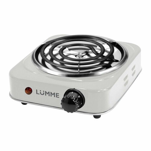 электрическая плитка lumme lu 3626 сиреневый Плитка электрическая LUMME LU-3626 настольная 1 конфорка, белый