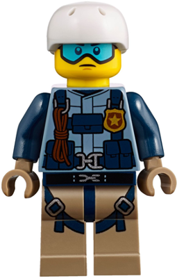 Минифигурка Lego Mountain Police - Officer Male, Jacket with Harness cty0853