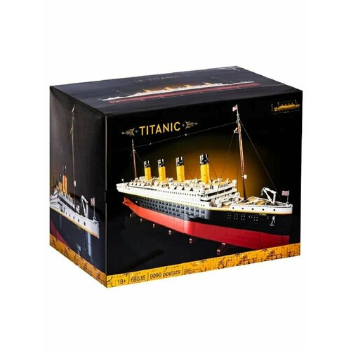 конструктор титаник 8998 9090 деталей подарочный игровой набор titanic для детей взрослых мальчиков и девочек Большой Конструктор Титаник, 9090 деталей