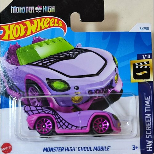 Hot Wheels Машинка базовой коллекции MONSTER HIGH GHOUL MOBILE фиолетовая 5785/HRY45 hot wheels машинка базовой коллекции hot wheels high 5785 hkj67