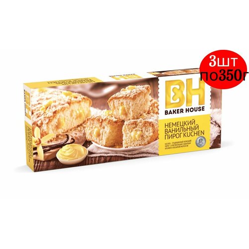 РКК Baker House Пирог KUCHEN 350г Ванильный 3шт