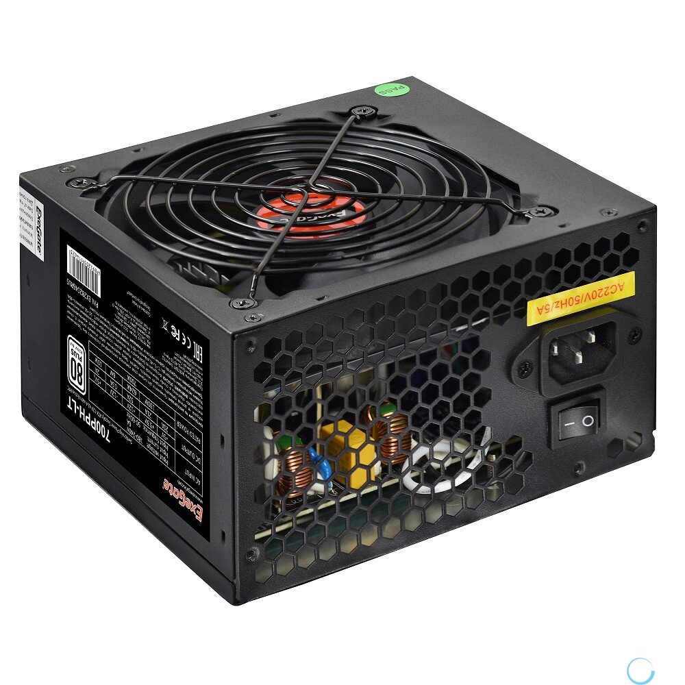 Exegate EX282048RUS-OEM Блок питания 700W Exegate 700PPH-LT-OEM 80+ ATX black APFC 12cm 24p (4+4)p 5*SATA 3*IDE