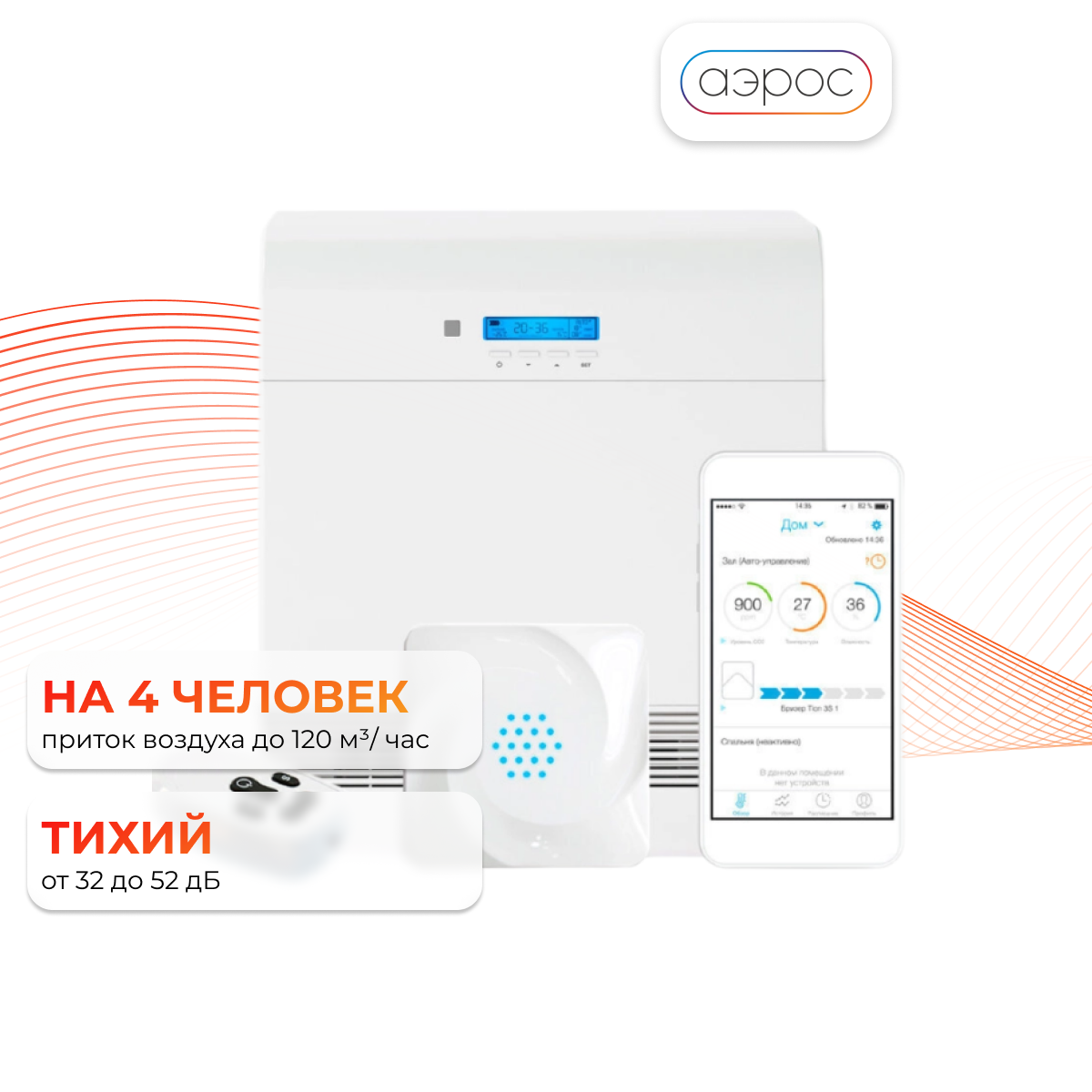 Бризер Tion O2 Next (О2 МАС+Модуль CO2 системы MagicAir) + подарок фильтр F5