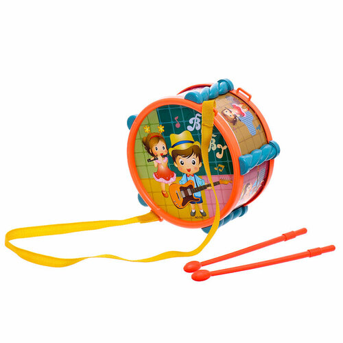 Барабан детский «Малышок», цвета микс (комплект из 4 шт)