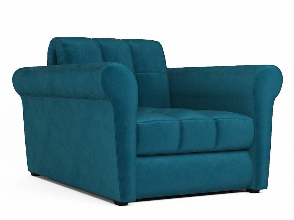 Кресло-кровать аккордеон Гранд вельвет сине-зеленый