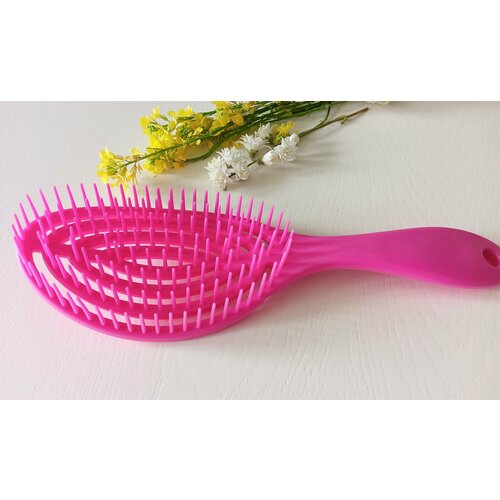 Расческа для волос массажная. Цвет розовая, размер 7,5 × 23,5 см аксессуары для волос queen fair расчёска массажная