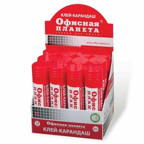 Офисная планета Клей-карандаш, 25 г 1 шт. 25 г - фото №17