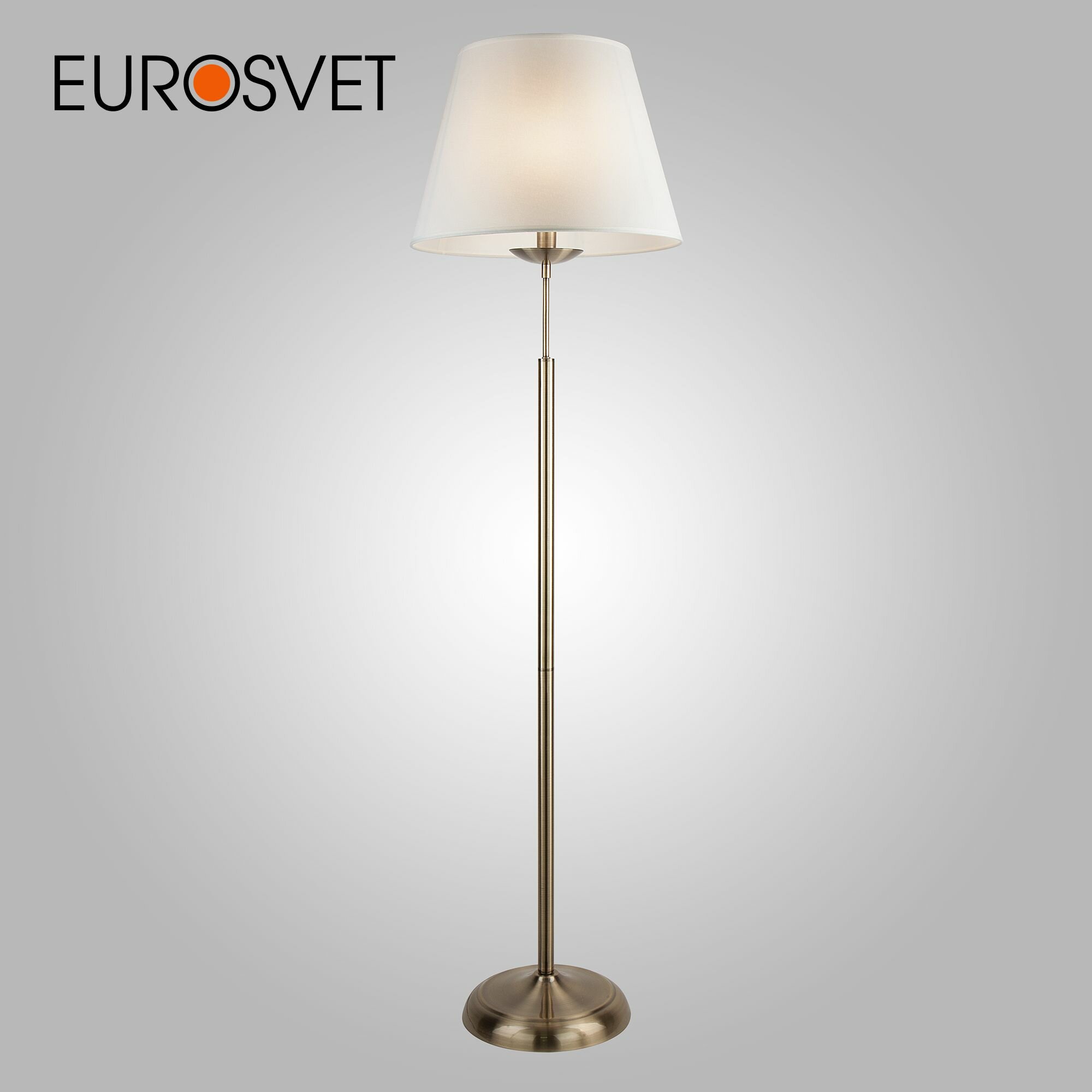 Торшер / Напольный светильник Eurosvet с абажуром античная бронза 01008/1 античная бронза