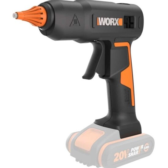 Клеевой пистолет аккумуляторный Worx WX045.9, 20В, без АКБ и ЗУ