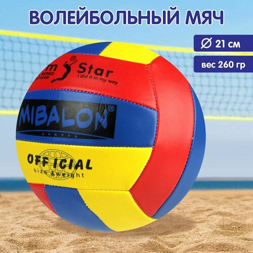 Волейбольный мяч 21 см размер 5 Veld Co Пляжный мячик 871₽