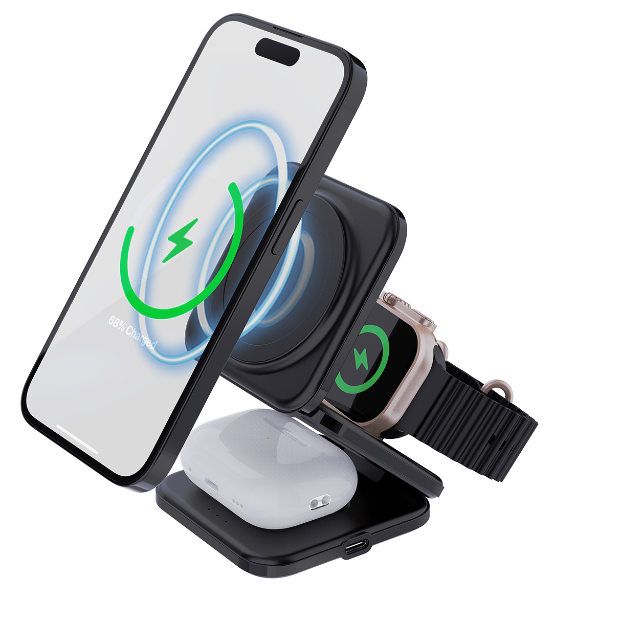 Беспроводная зарядная станция Bixton MagFlex