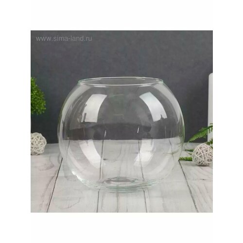 Ваза стеклянная для декора 13х15 см 1043₽