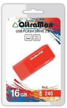 Флешка Oltramax OM-16GB-240-красный 16 Гб Red