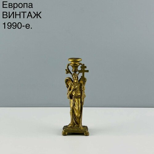 Винтажный подсвечник Ангел Олово Европа 1990-е 2500₽