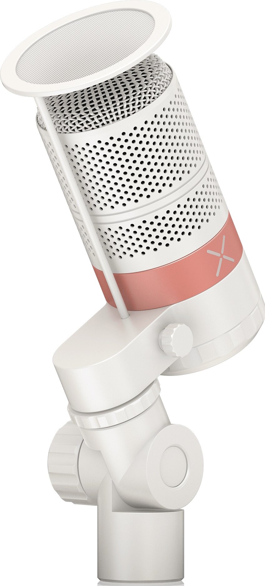 TC Helicon GoXLR MIC-WH микрофон динамический, кардиоидный с попфильтром, крепление с двойным шарниром, цветные кольца, белый