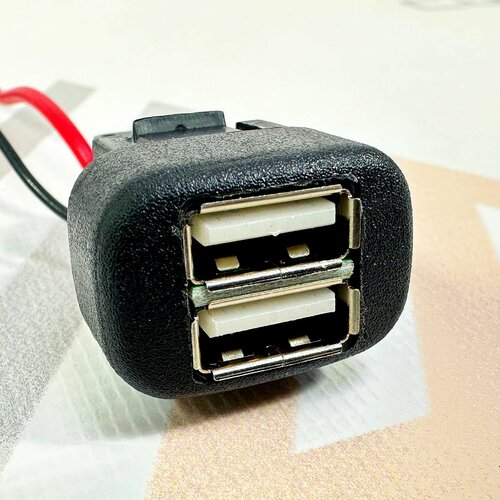 Зарядное устройство USB в штатную кнопку на 2 гнезда ВАЗ 2113 / 2114 / 2115