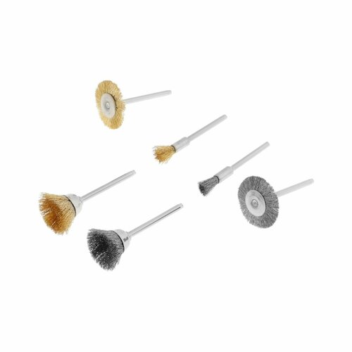 Набор щеток металлических для гравера хвостовик 3 мм 36 шт 1198₽