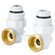 Узел нижнего подключения Royal Thermo угловой 1/2"х3/4" EK (белый...