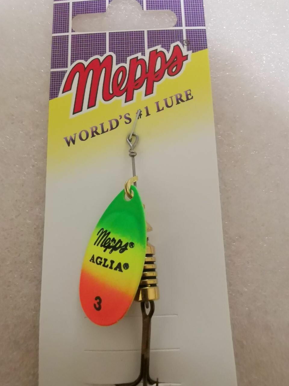 Блесна Mepps Aglia Fluo TIGER/OR #3 (6,5г)