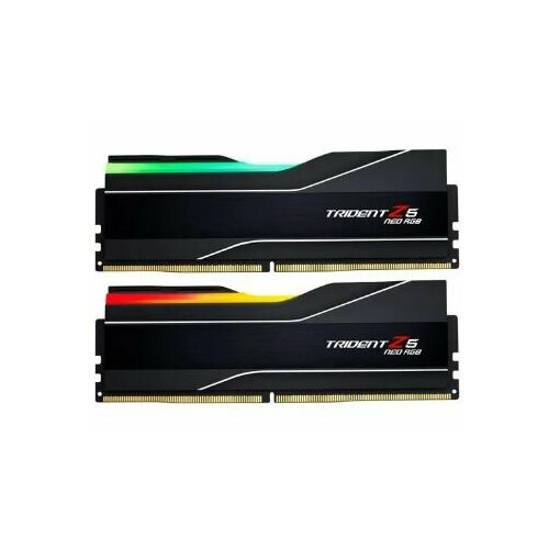 Оперативная память GSkill Trident Z5 Neo RGB F5-6000J3040G32GX2-TZ5NR DIMM DDR5 64 ГБ - DDR5 32 ГБx2 шт 6000 МГц 30x40x40x96 4200100₽
