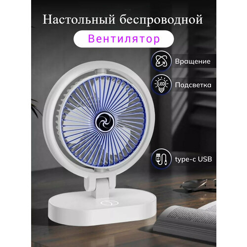 Вентилятор настольный с подсветкой офисный от Shark-Shop 1550₽