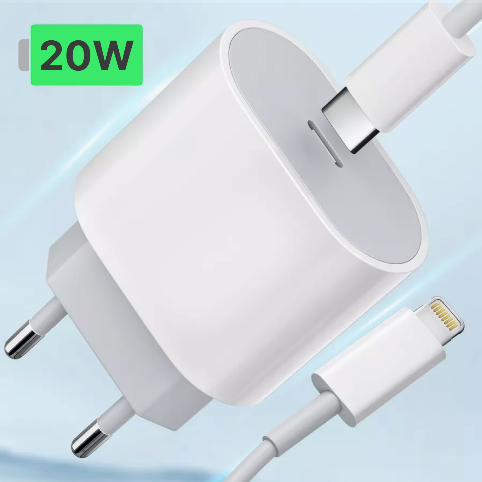 Зарядка для Айфона / Провод для iPhone в комплекте / Быстрая зарядка Type C Lightning