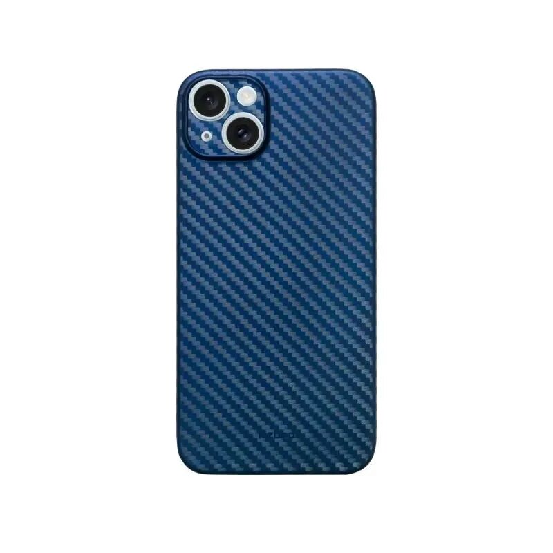 Ультратонкий чехол K-DOO (KZDOO) Air Carbone для iPhone 15, cиний