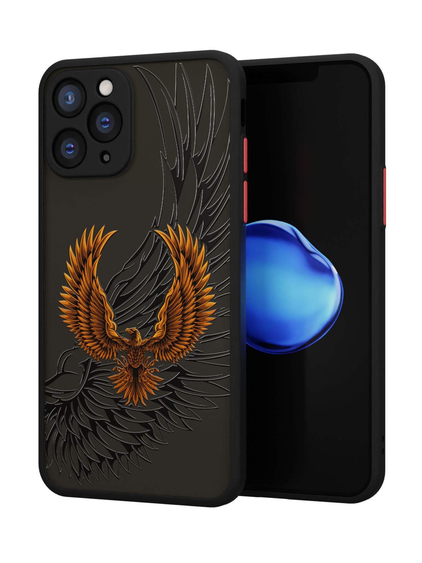 Чехол Mcover на iPhone 11 Pro / для Айфон 11 Про, противоударный, с защитой камеры, с рисунком Орел в полете