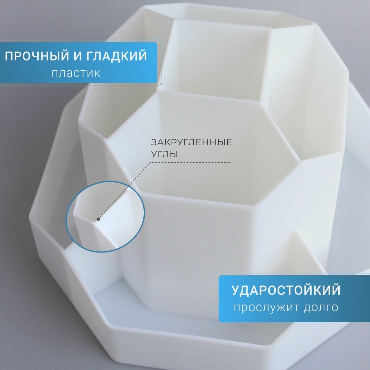 Органайзер для канцелярии, настольная подставка для ручек. — фото 1