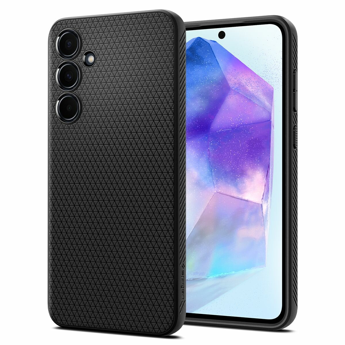 Чехол SPIGEN для Galaxy A55 - Liquid Air - Черный - ACS07526