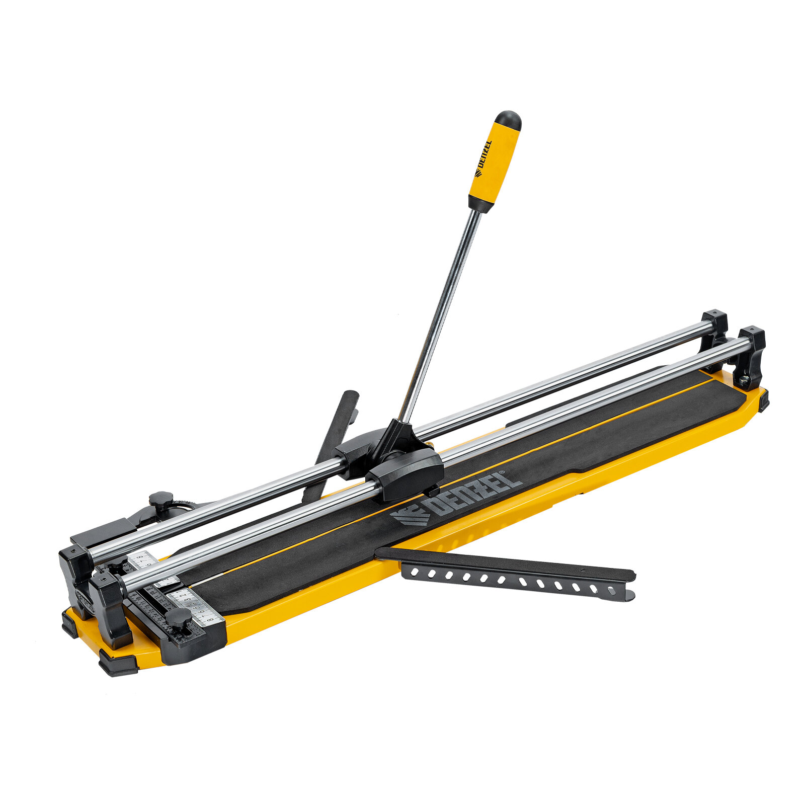 фото Плиткорез Denzel 800х14мм, цельнометал. напр, каретка на подш, стальная станина, рукоятка-пенал 877010