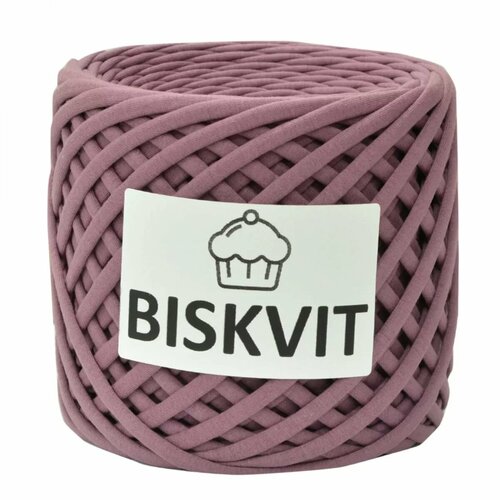 Нить вязальная Biskvit Biskvit, 100 % хлопок, 300 г, 100 м, черничный мусс