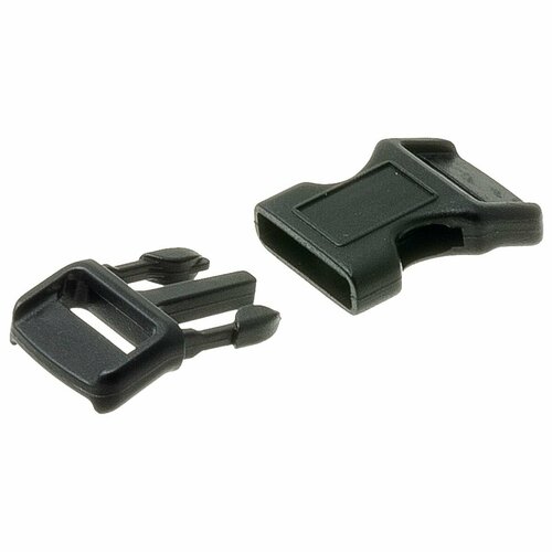 Пряжка пластиковая 16 мм застёжка фастекс / для ремня, сумки, рюкзака, стропы / черная, P153A-16