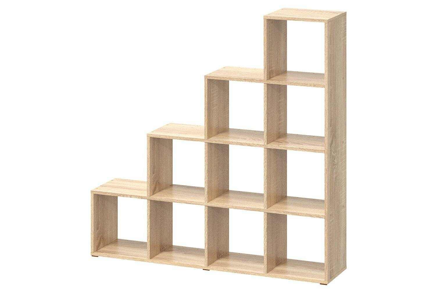 Стеллаж-горка 10 секций Hoff Bricks, 135,4х135,2х30, цвет дуб сонома