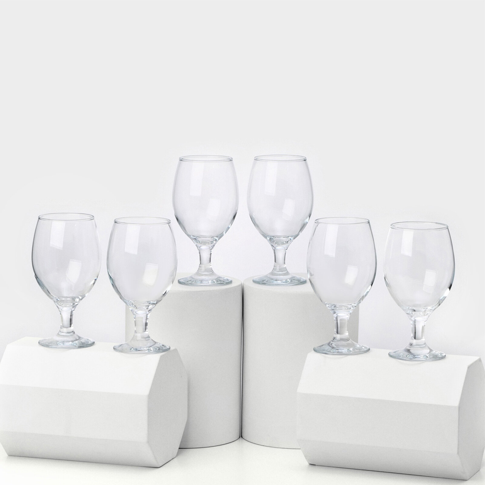 Бокалы для пива Paşabahçe Bistro 400 мл стекло прозрачные набор 6 шт