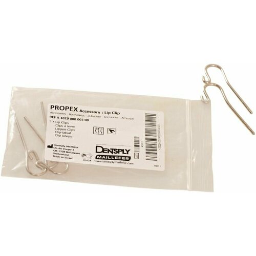 фото Зажимы губные, загубник для апекслокатора propex ii и pixi (maillefer), 5 шт dentsply sirona