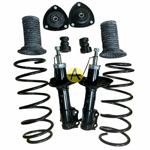 фото Комплект передней подвески пружины + амортизаторы + чашки geely mk / mk cross / gc6 / sl