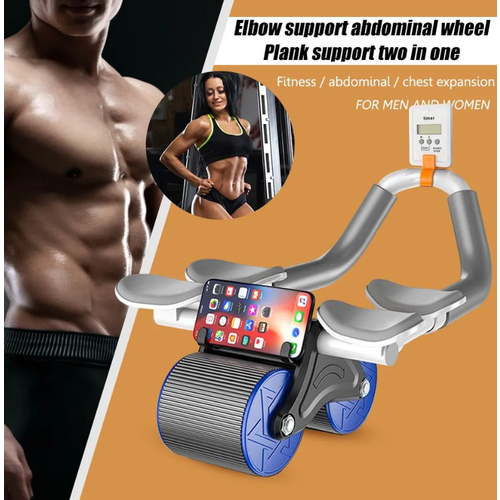 Ролик для пресса с обратным механизмом синий Тренажер для пресса и спины с обратным механизмом 3199₽