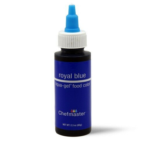 Краска Синий королевский гелевая Royal Blue Liqua-Gel Chefmaster, 65 гр.