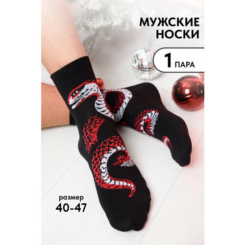 фото Носки berchelli, размер 40-46, белый, красный, черный
