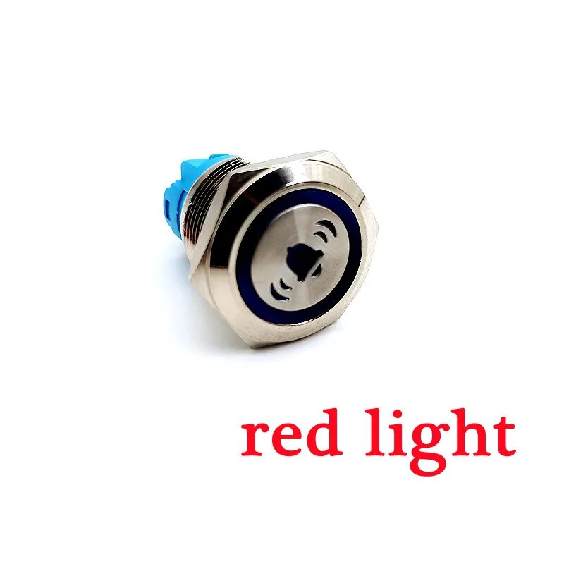 Металлический кнопочный переключатель 19 мм RED Flat head reset 3-6V