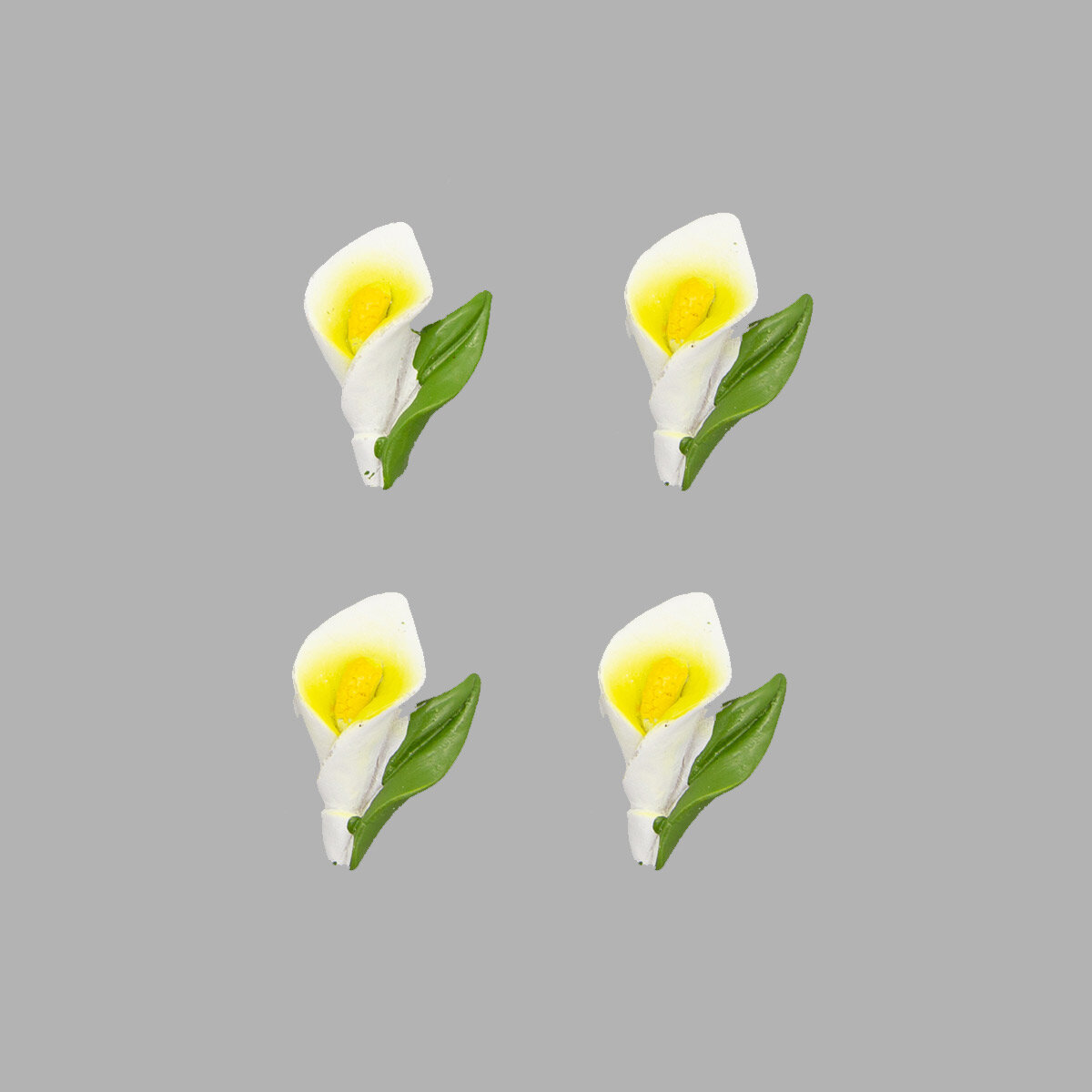 Декор для творчества рукоделия скрапбукинга 'Каллы' 4 шт Astra&Craft (белый)